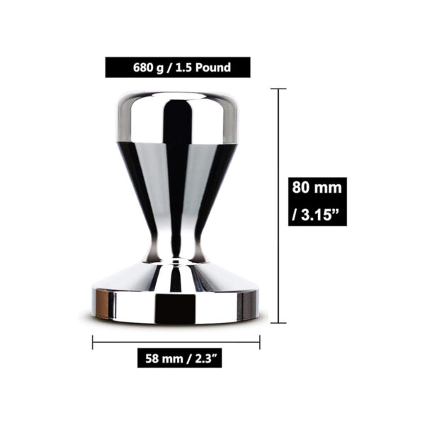 Coffee Tamper Press Chromed (58 mm / 2.3")