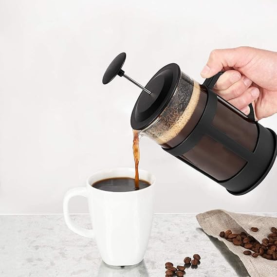 French Press Coffee Maker, with Heat Resistant Thickened Borosilicate Glass, 12oz(350ml)