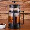 French Press Coffee Maker, with Heat Resistant Thickened Borosilicate Glass, 12oz(350ml)