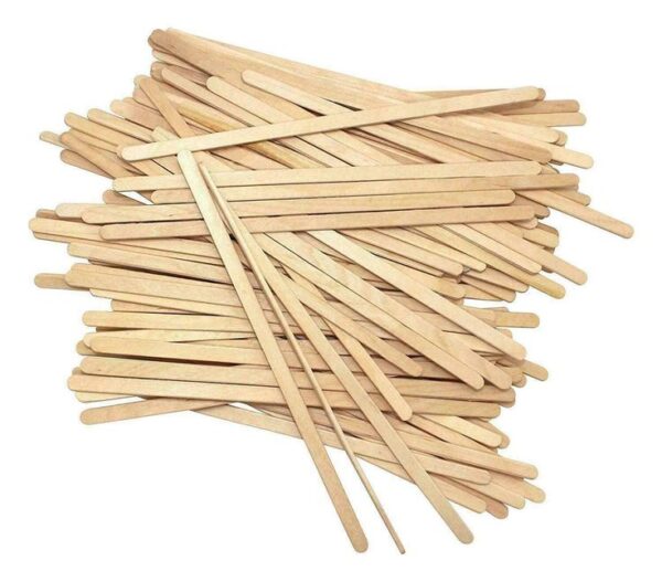 Coffee Stirrers, 10 PCS 5.5 Inches Disposable Coffee Stir Sticks, Premium Birch Wooden Stirrers for Coffee,