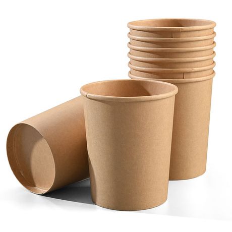 Craft Paper Cups 10 Pack 4 Oz Mini Disposable Paper Cups for Espresso, Tea, Coffee